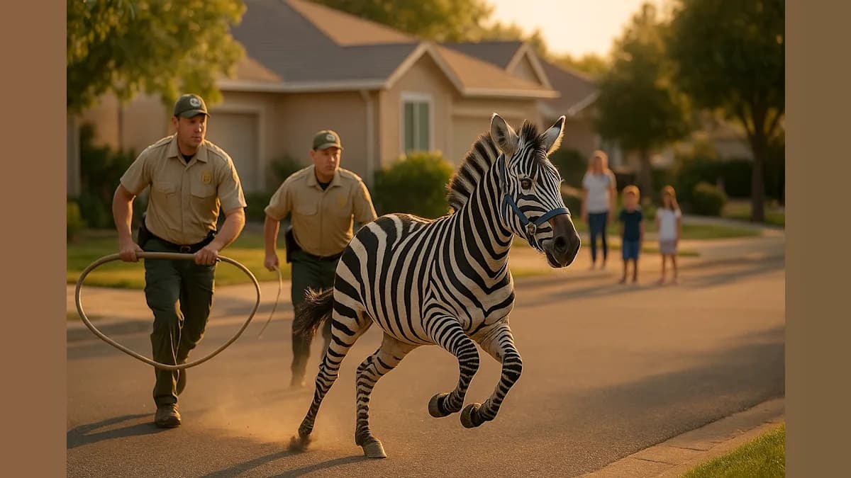Zebra on the Loose: How Zeus Turned Lincoln Into a Wild Chase Scene!