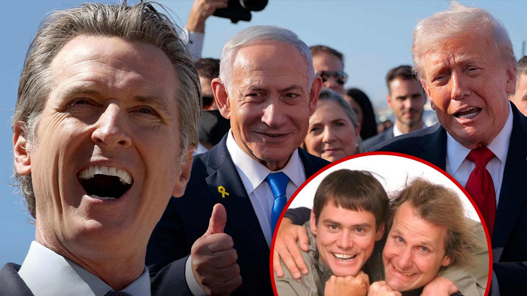 Gavin Newsom's Hilarious Troll of Trump and Netanyahu: The 'Dumb and Dumber' Dilemma!