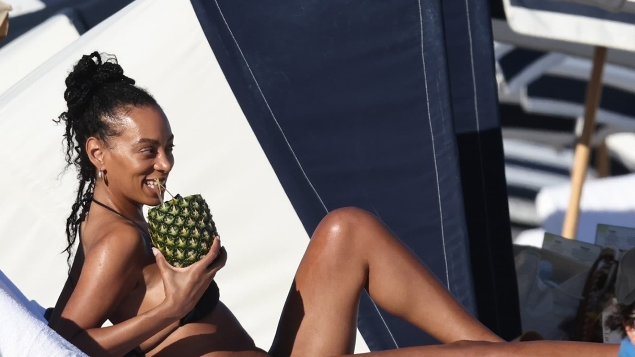 Solange Knowles Soaks Up the Sun: New Love and Pineapple Drinks in Miami!