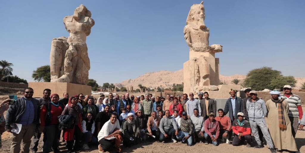 Ancient Glory Restored: Luxor's Colossal Statues Make a Grand Comeback!