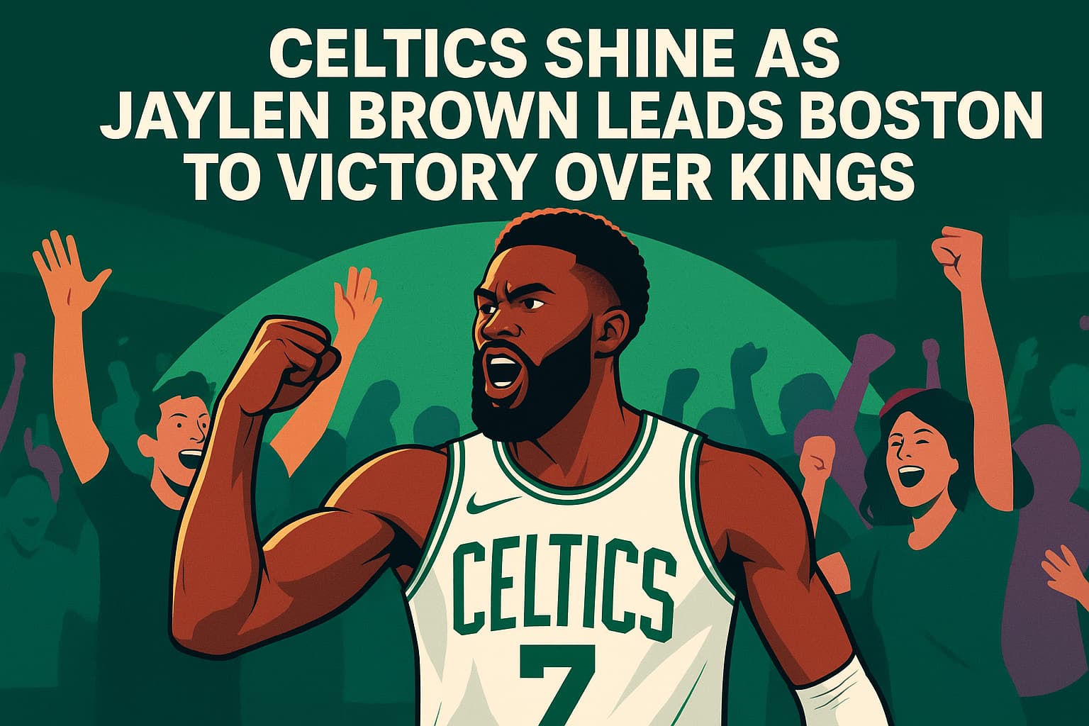 Celtics Shine as Jaylen Brown Leads Boston to Victory Over Kings