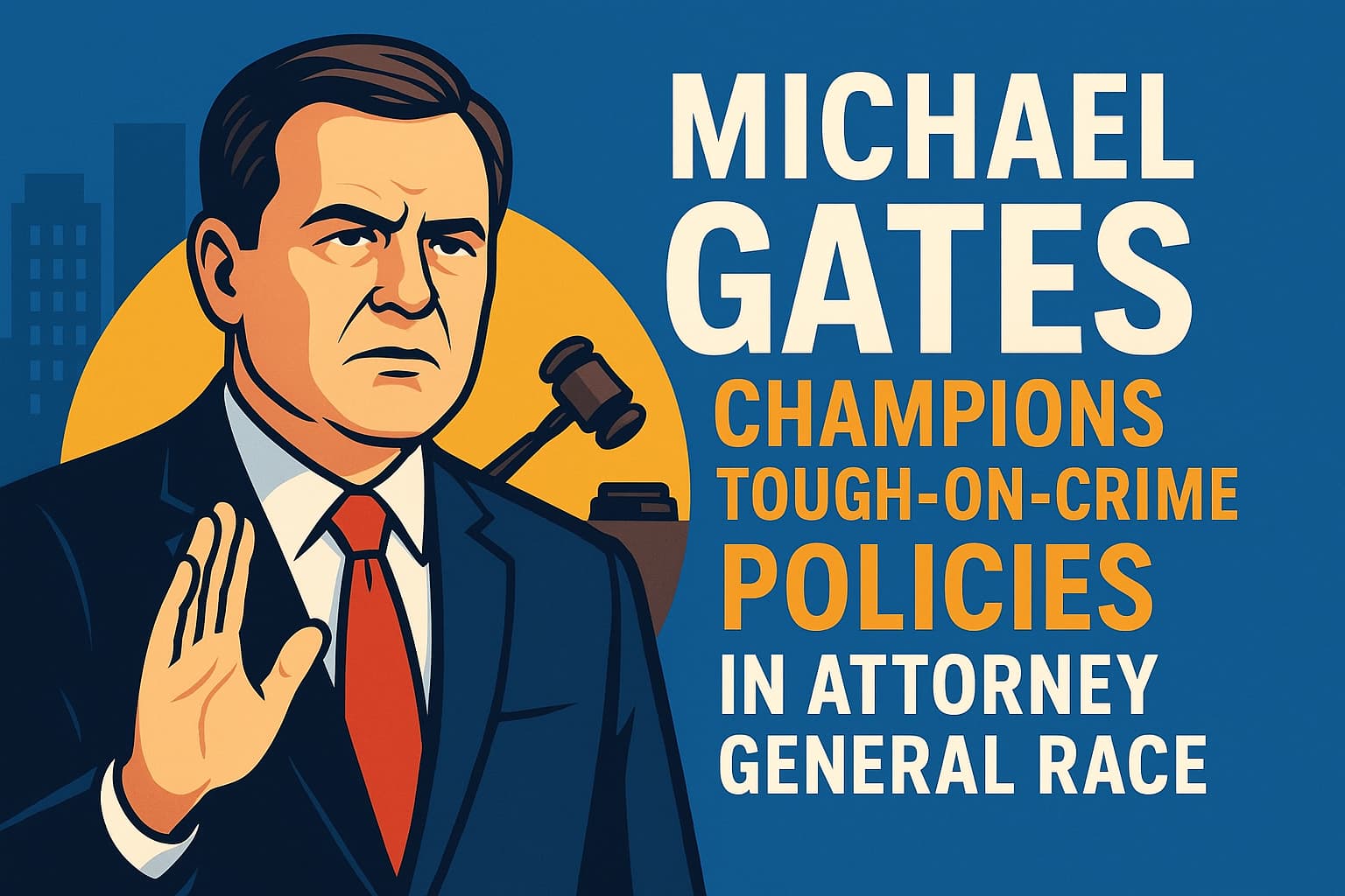 Michael Gates Champions Tough-on-Crime Policies in Attorney General Race
