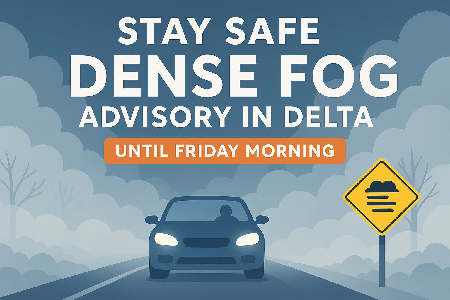Stay Safe: Dense Fog Advisory in Delta Until Friday Morning