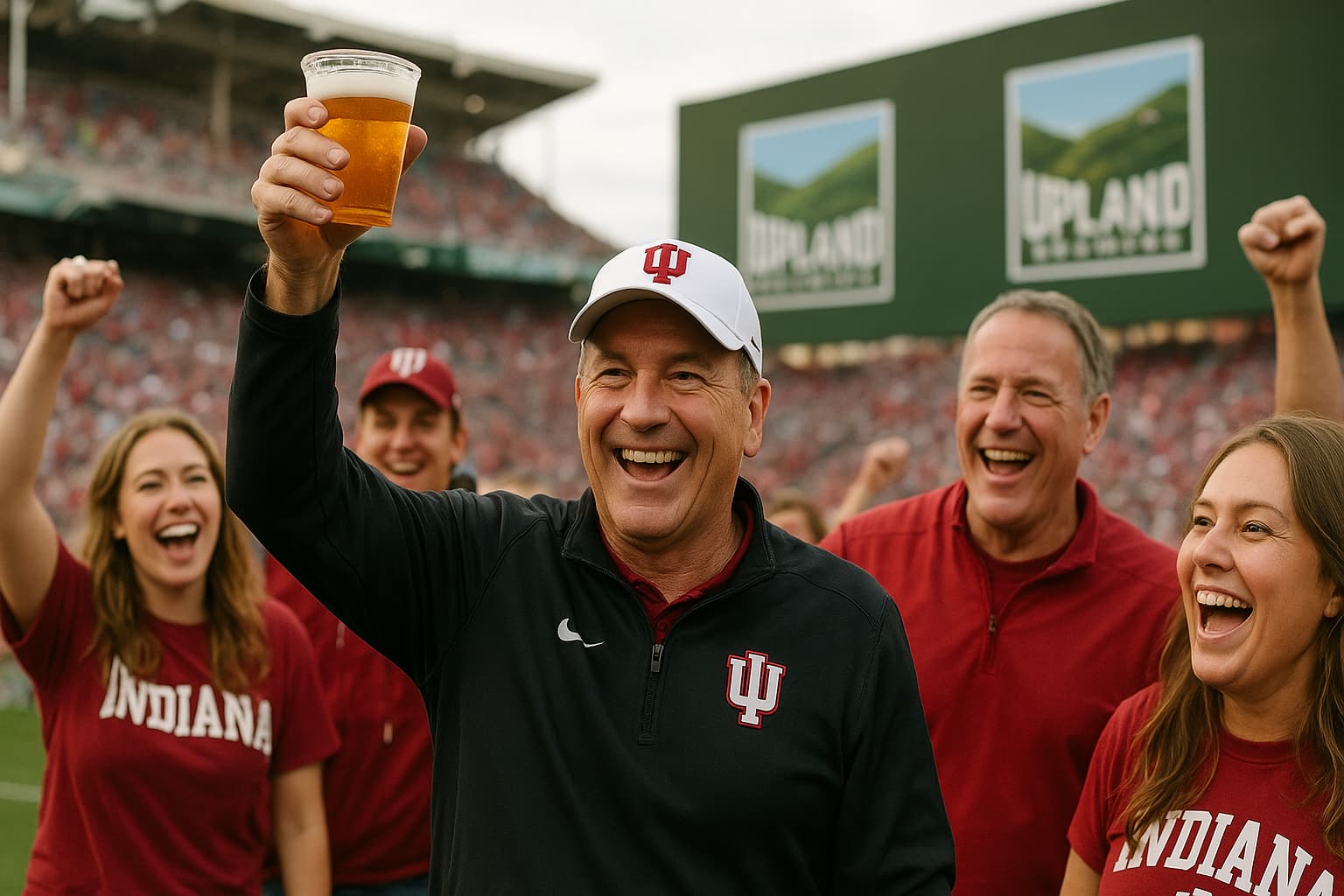 Indiana Coach Curt Cignetti Gets Forever Beer After National Championship Win!