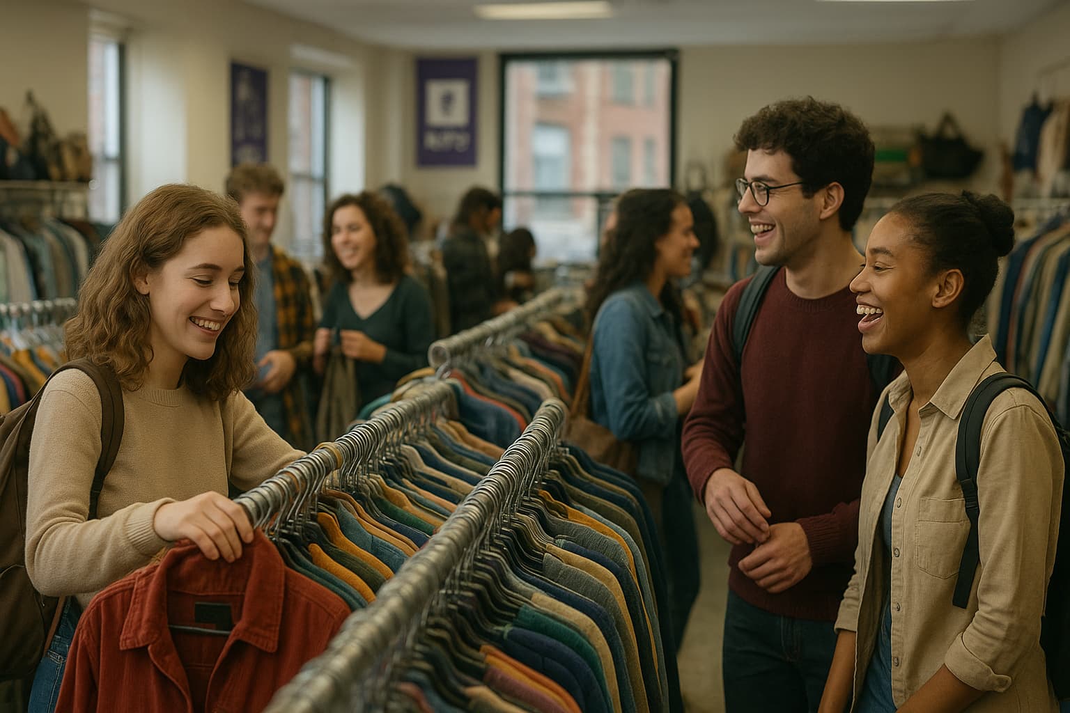 NYU Students Score Big in Sustainability: The Free Thrift Shop Surprise!