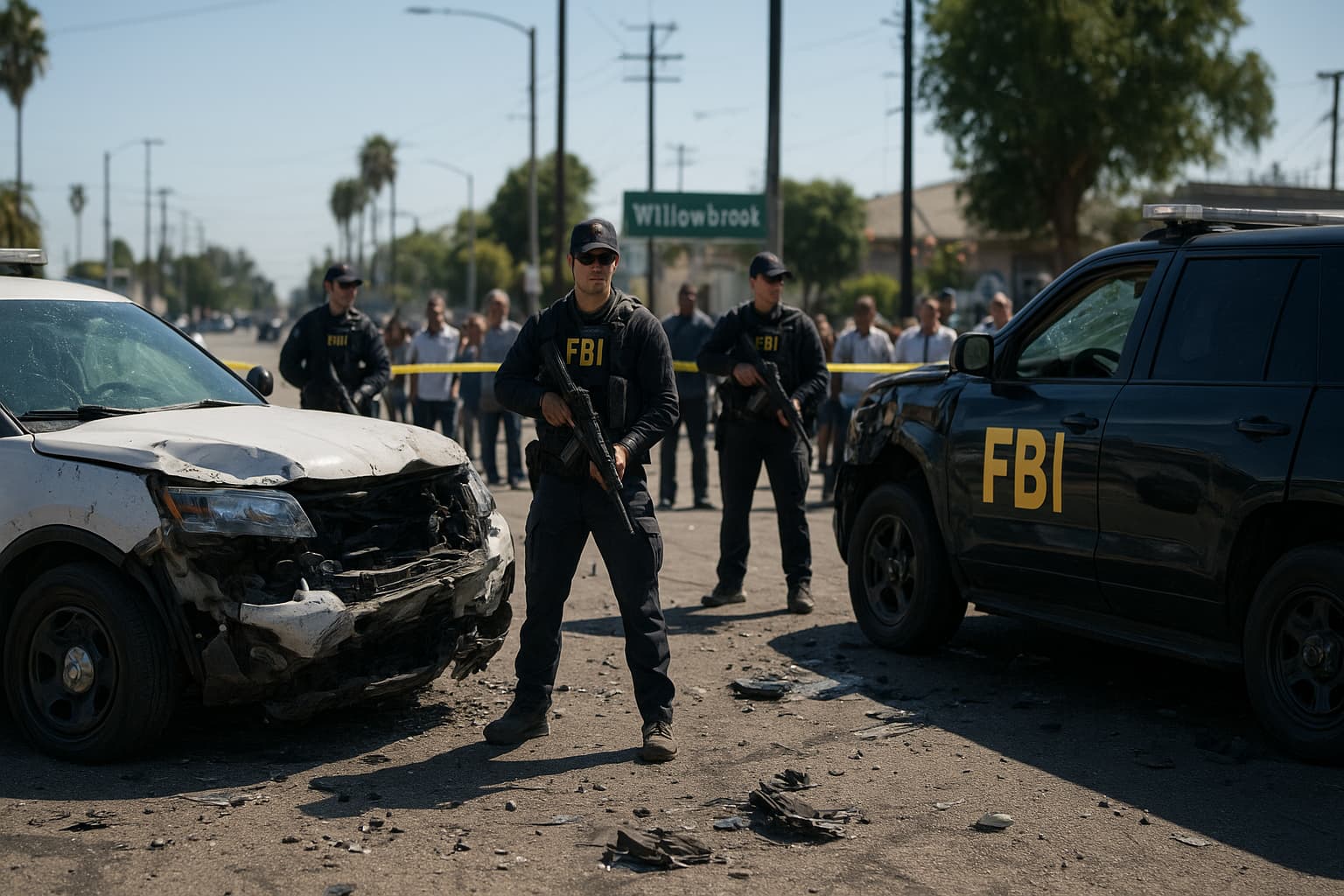 High-Speed Drama: Federal Agents Fire Shots in LA Chase Gone Wild!