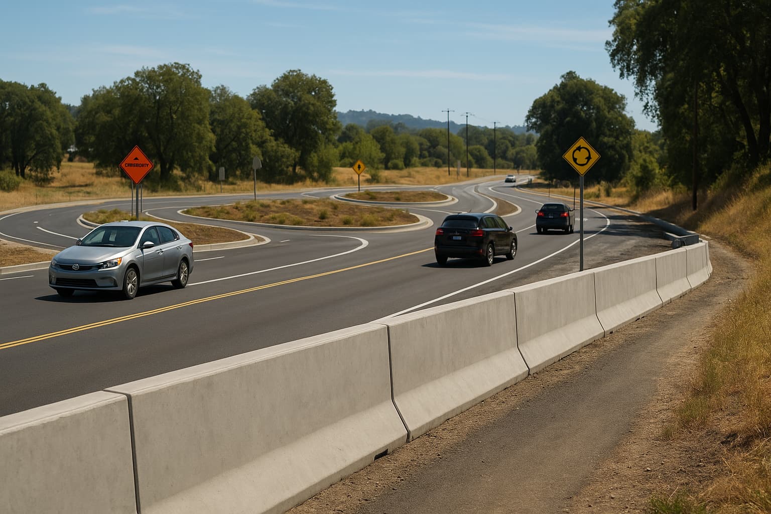 Highway 49 Gets a Makeover: Safety Barrier Project Complete!