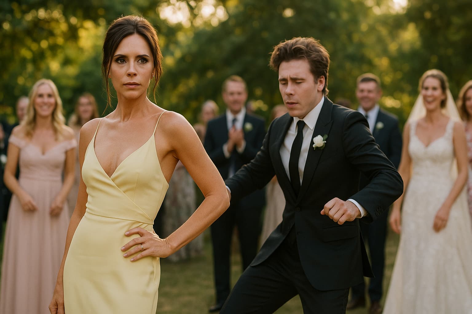 When Your Mom Steals the Spotlight: Victoria Beckham at Brooklyn's Wedding