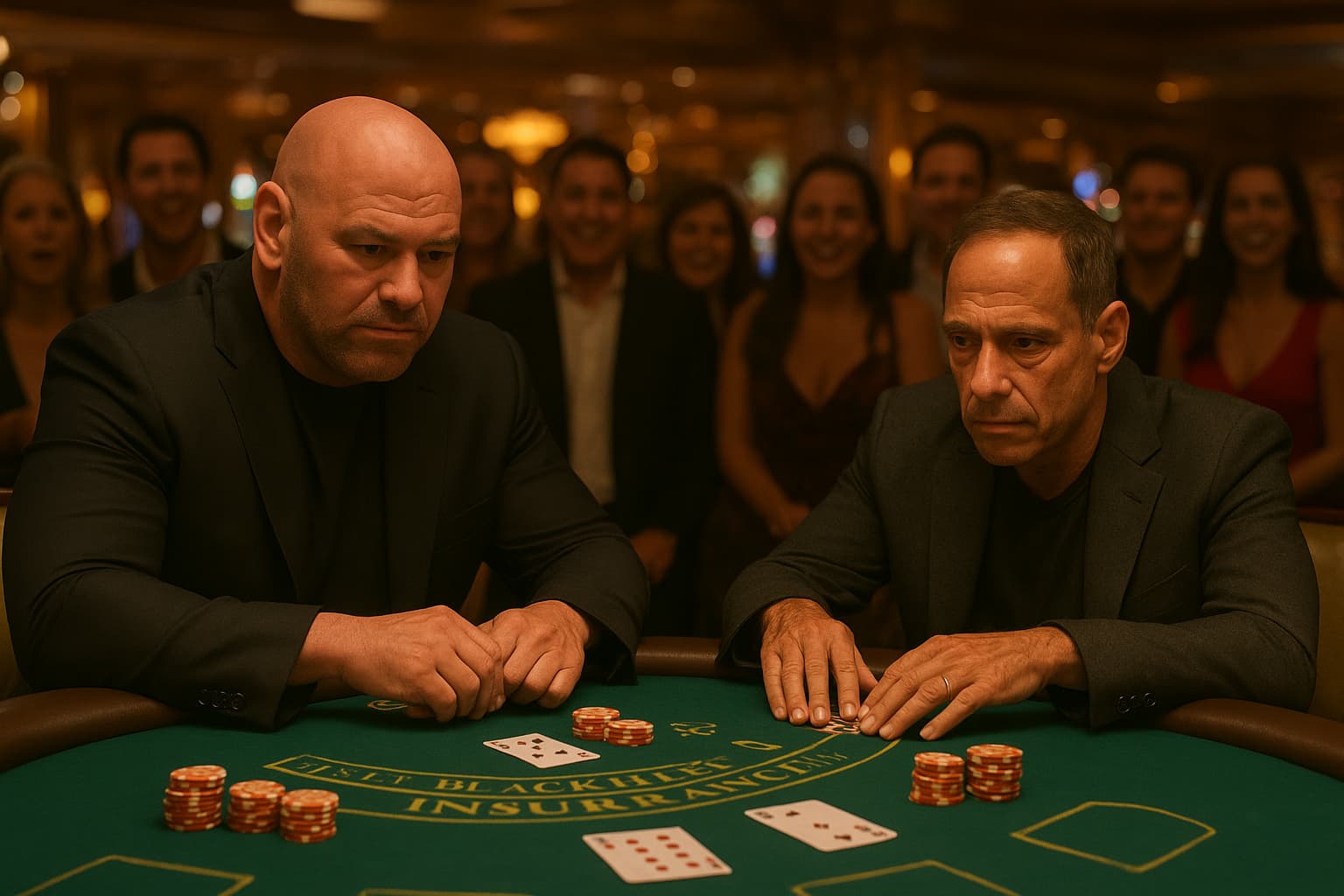High-Stakes Blackjack: Dana White vs. Harvey Levin in a Charity Showdown!
