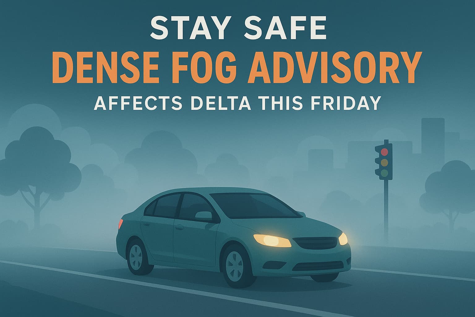 Stay Safe: Dense Fog Advisory Affects Delta This Friday
