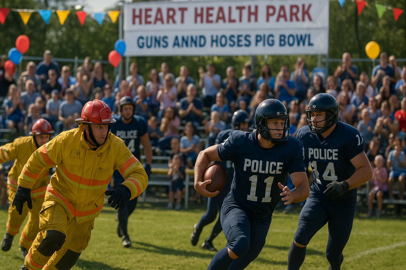 Tackling Charity: The 52nd Annual Guns and Hoses Pig Bowl Takes Center Field!