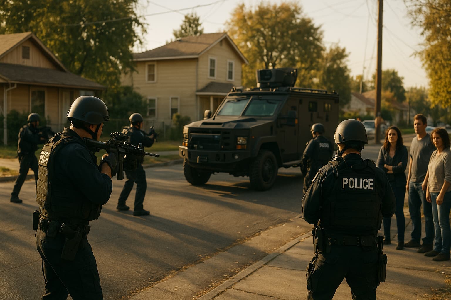 High Tensions: Sacramento Police Respond to Armed Suspect Barricaded in Home