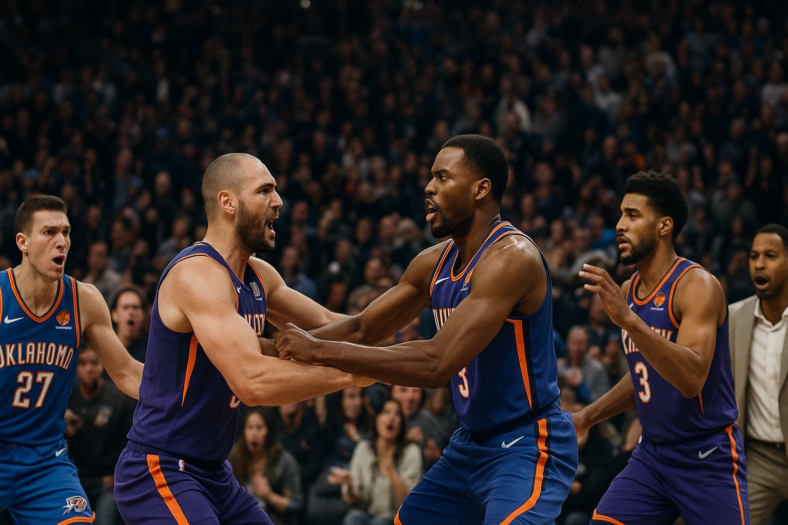 When Basketball Turns into a Brawl: Thunder and Suns Spar it Out!