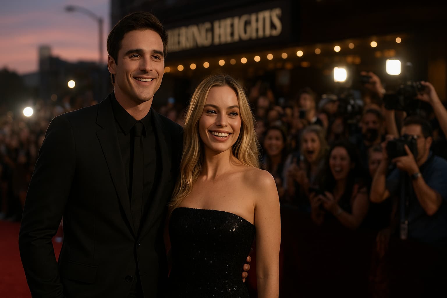 Red Carpet Royalty: Jacob Elordi and Margot Robbie Dazzle at "Wuthering Heights" Premiere!