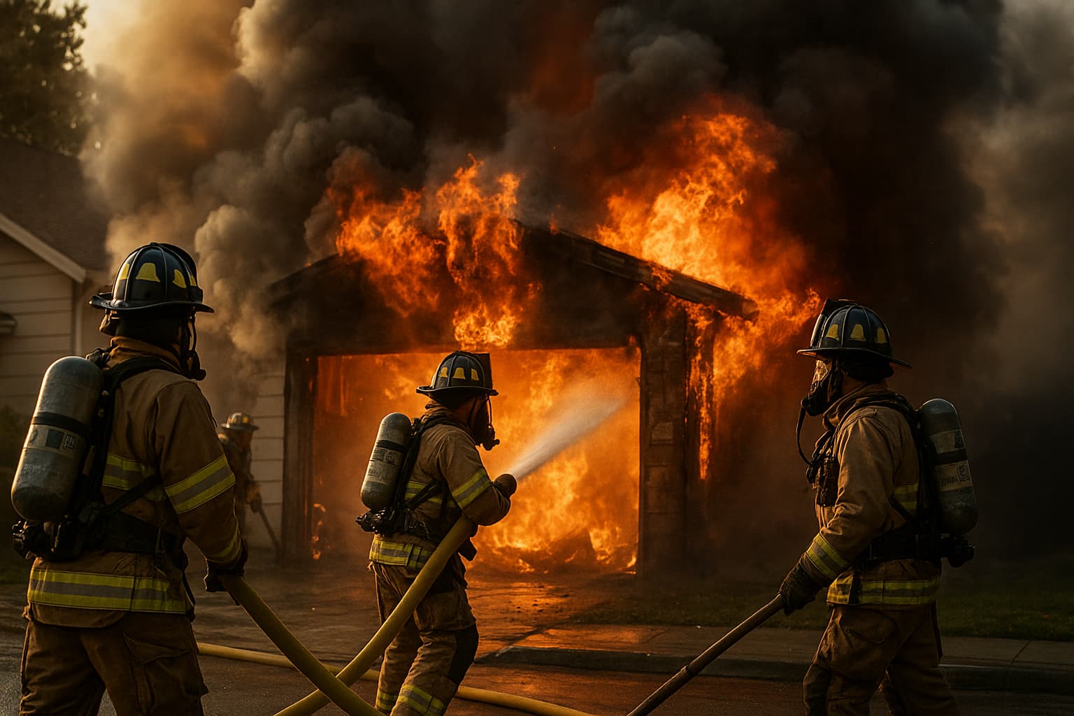 Garage Meltdown: How One Vehicle Fire Turned a Home into a Hot Spot!