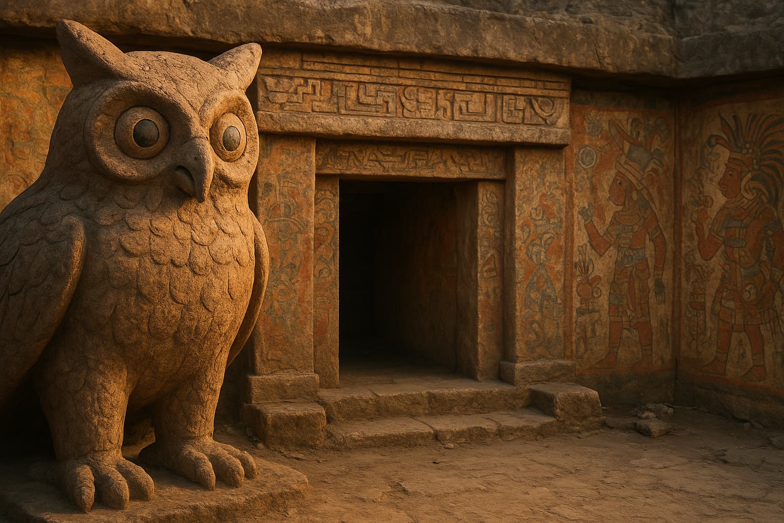 Unearthing Secrets: 1,400-Year-Old Tomb with a Giant Owl Head Discovered in Mexico!