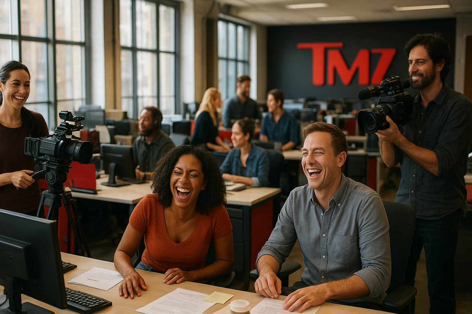 Inside TMZ’s Newsroom: Where Chaos Meets Live Streaming Fun!