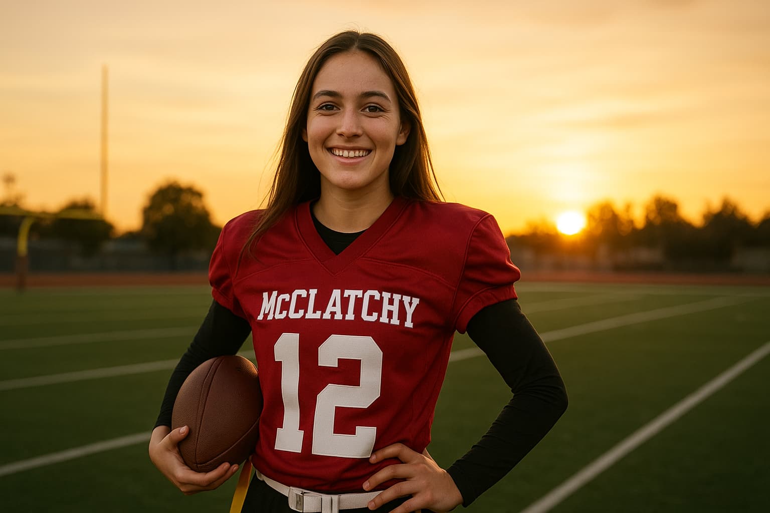 From the Streets to the Showcase: McClatchy High's Daisy Throckmorton Takes on the NFL!