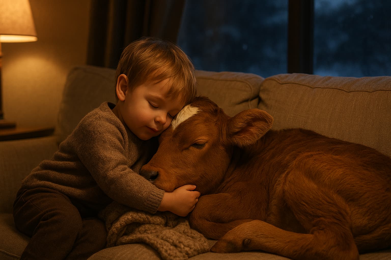 Cuddle Weather: How a Family Saved a Freezing Newborn Calf