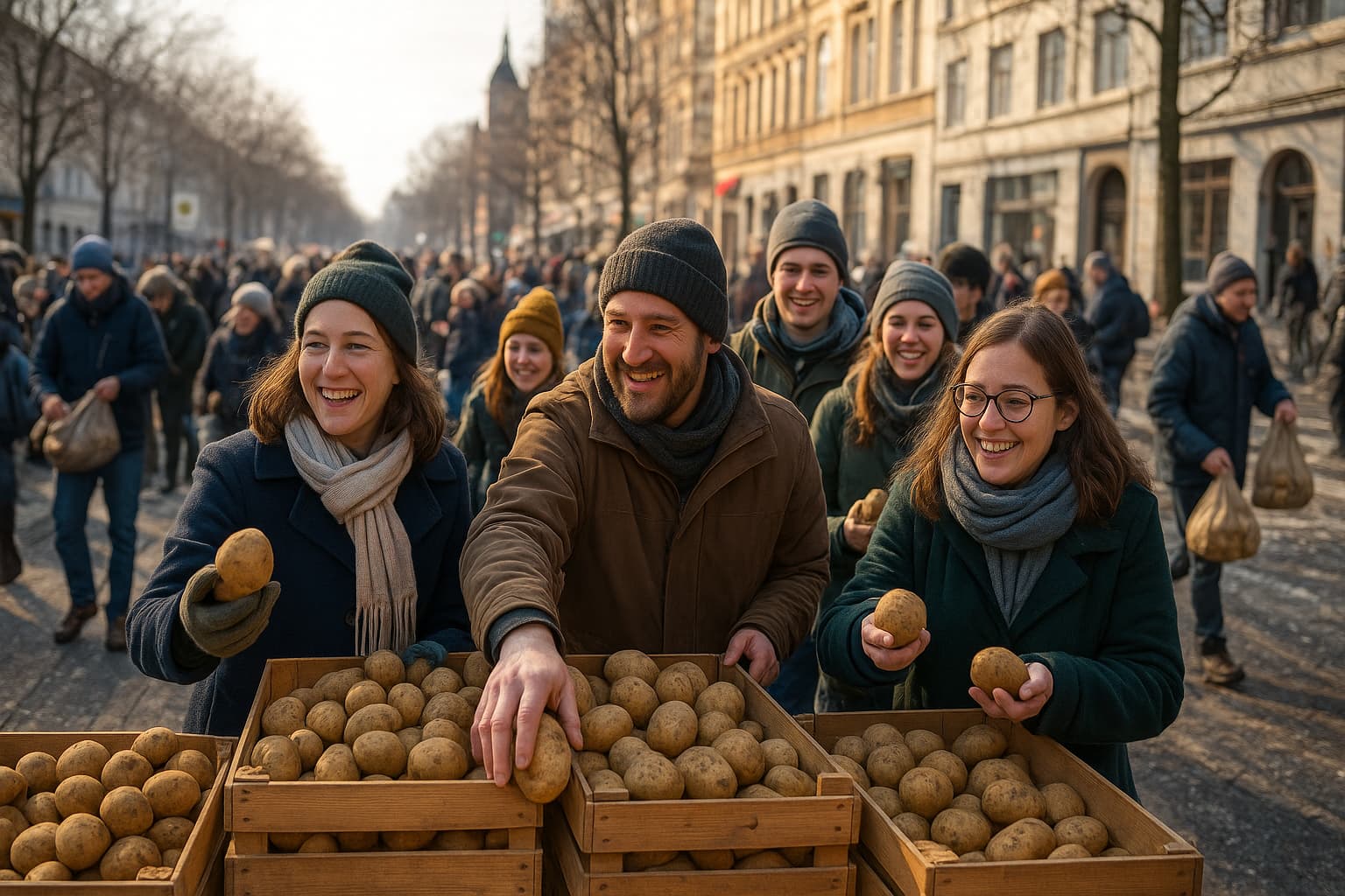 Berlin's Potato Flood: A Spud-tacular Solution for Hunger!