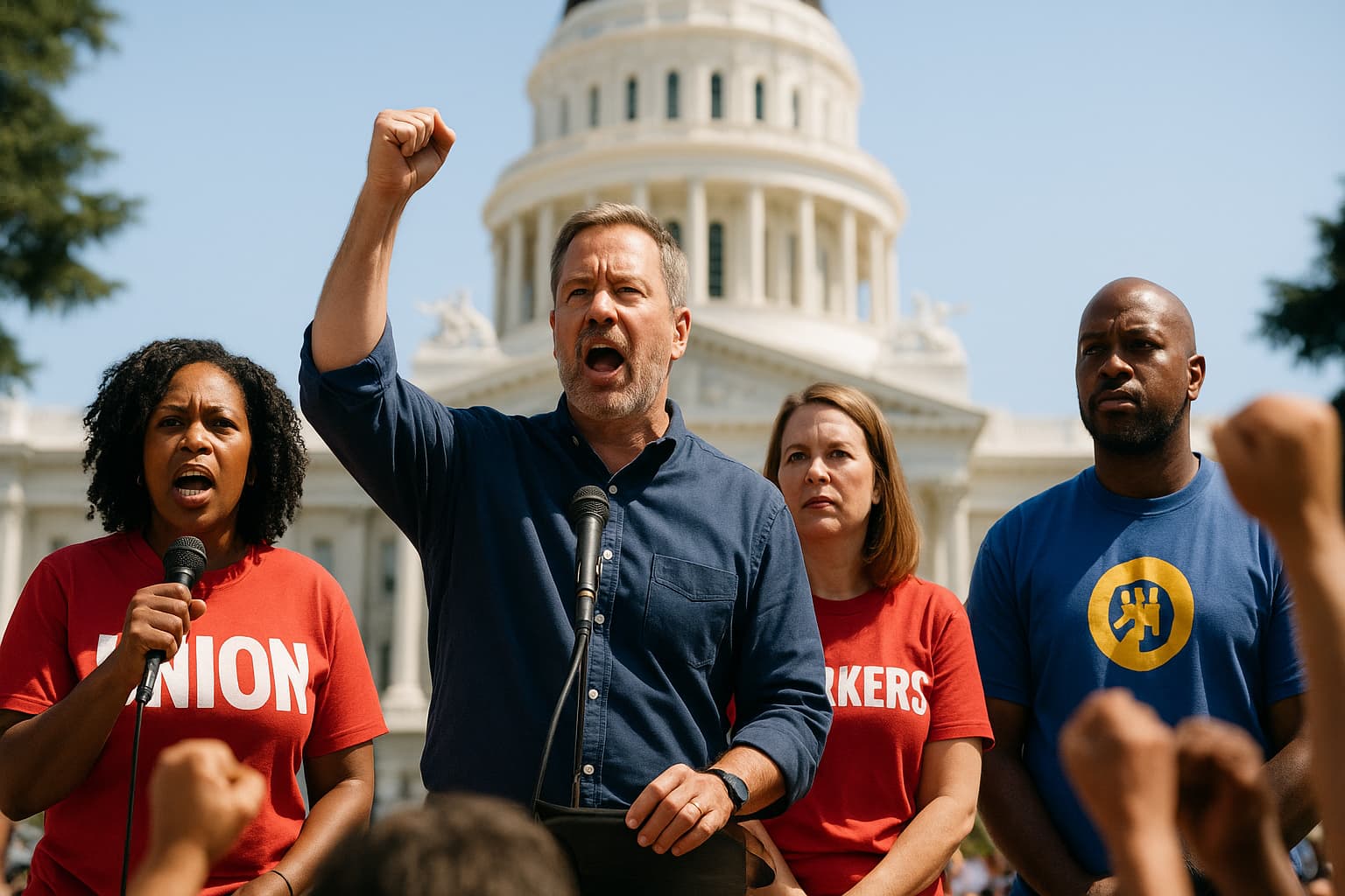 Labor Leaders Sound the Alarm: Is Newsom Ignoring Workers for Tech Giants?
