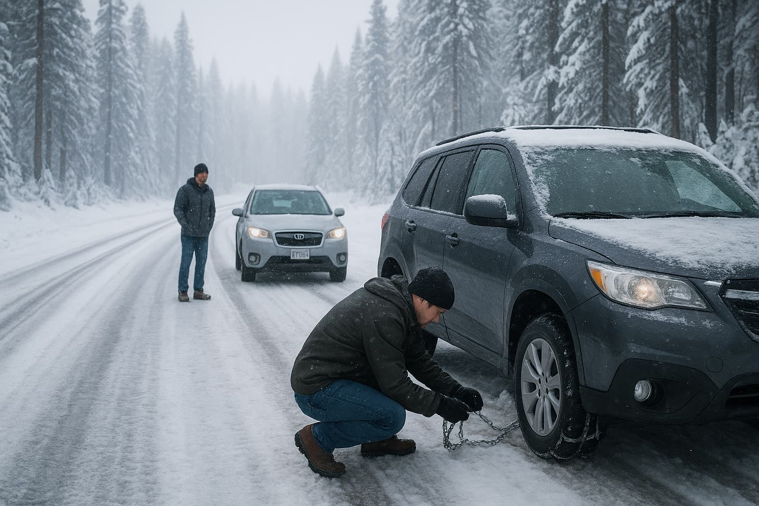 Snow Many Chains: Pioneer Battles Highway 88's Winter Wonderland
