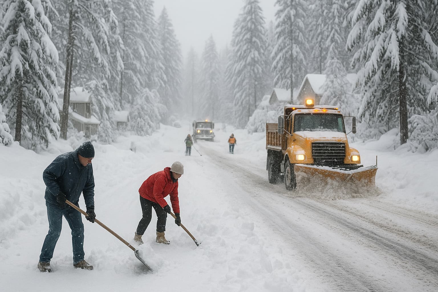 Snowmaggedon Strikes Pollock Pines: Power Outages and School Closures Galore!
