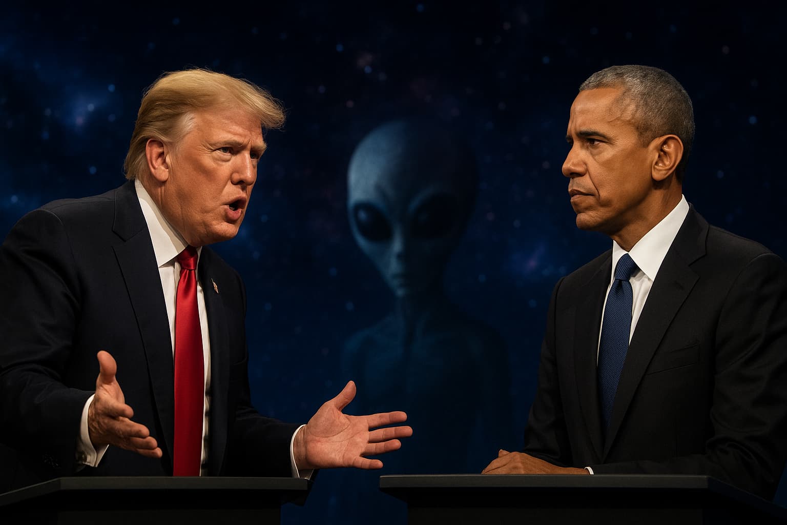 Trump vs. Obama: Is Alien Talk Top Secret?