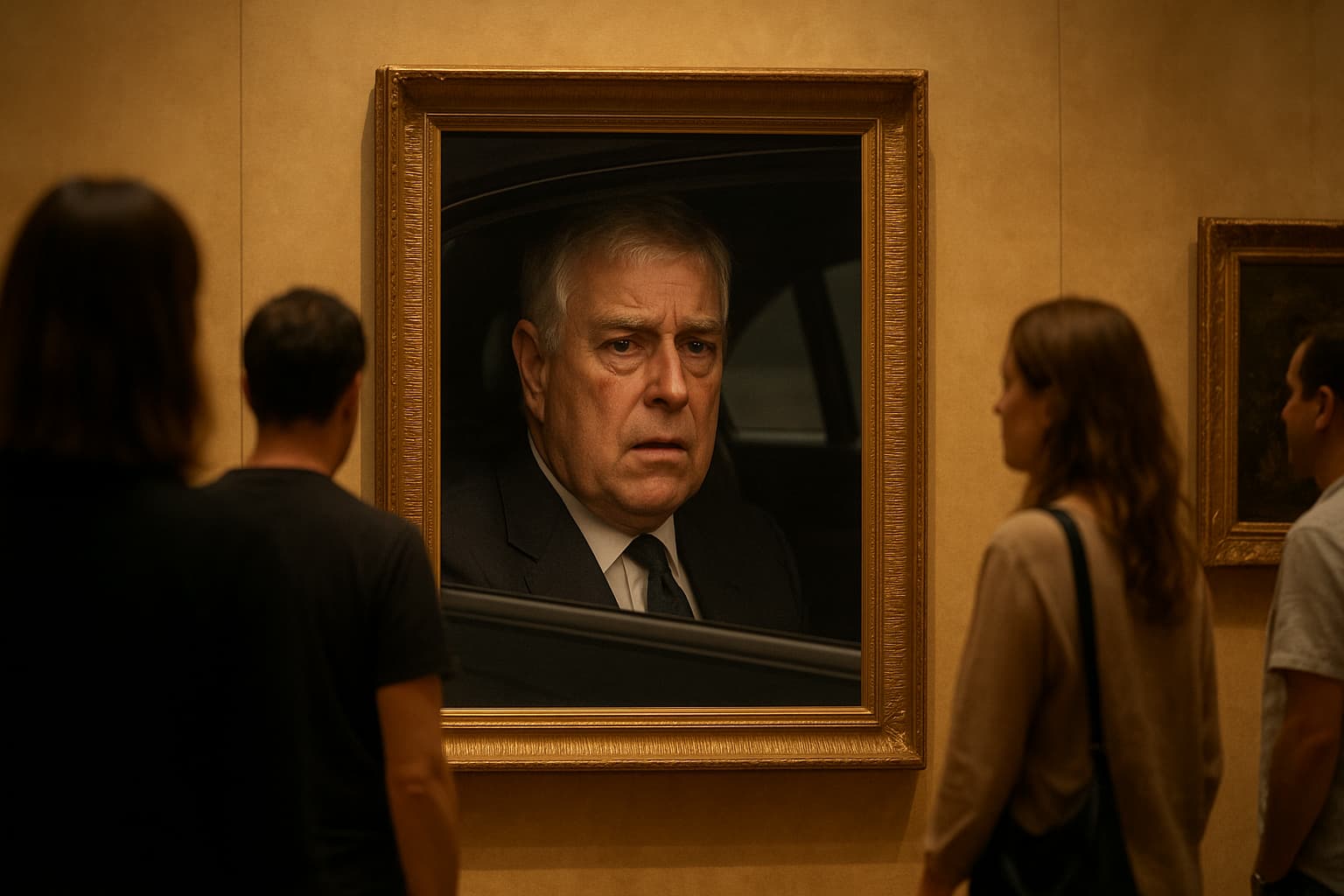 From Royalty to Art: Ex-Prince Andrew's Infamous Photo Takes Center Stage at the Louvre!