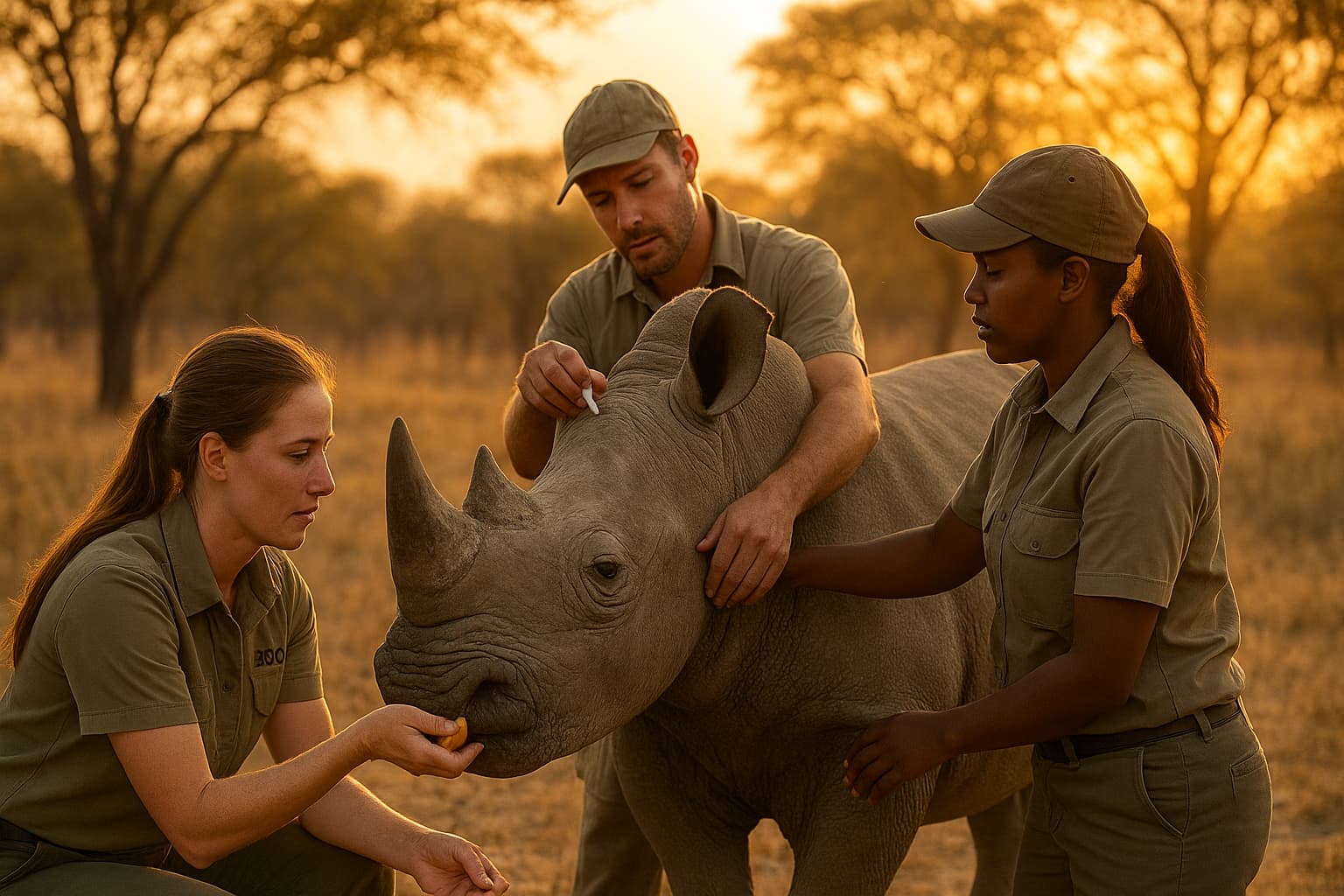 How a Team of Florida Zoo Experts Became Rhino Whisperers in Zimbabwe!