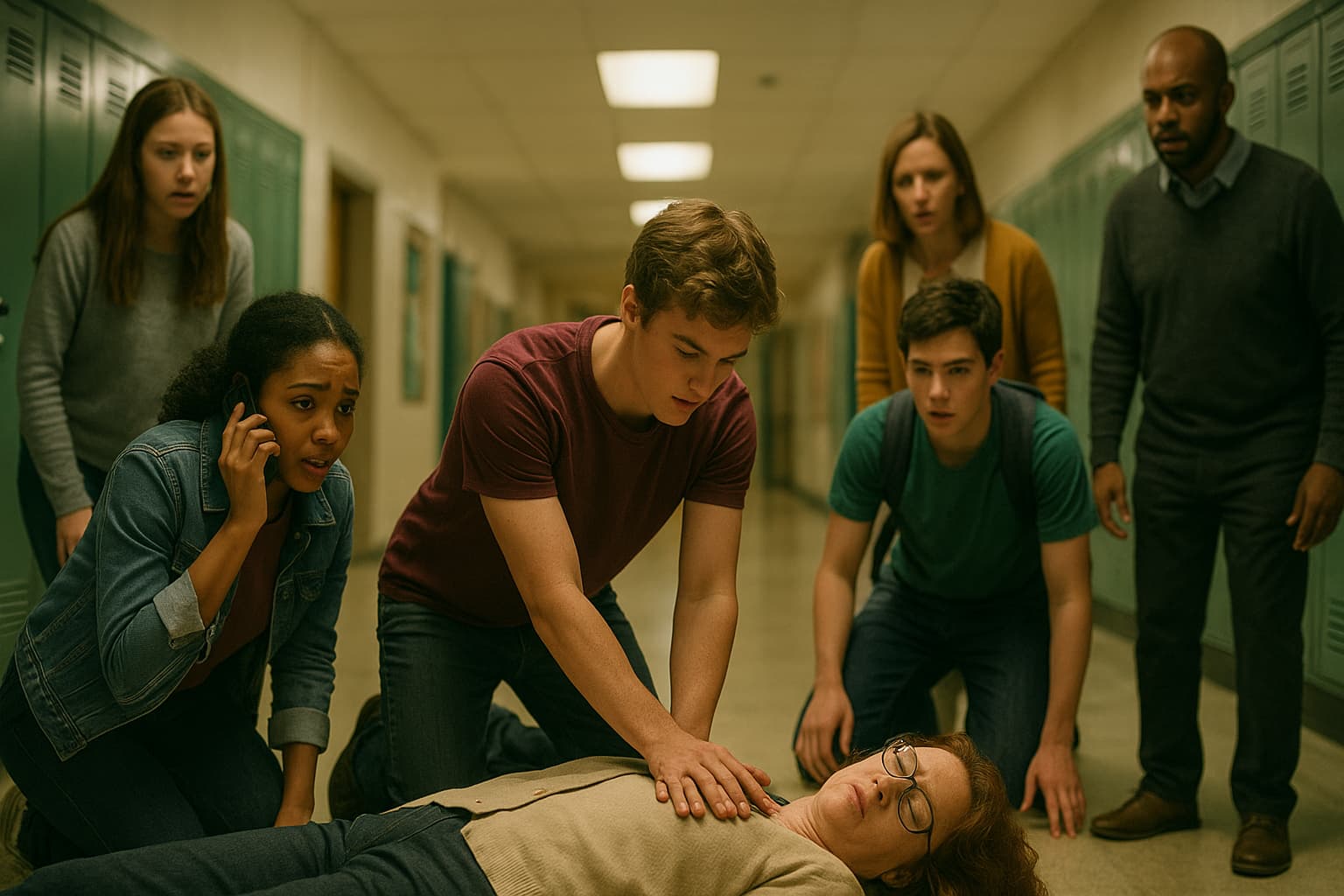 Heroic Students and Teachers Unite to Save Librarian's Life in Sacramento