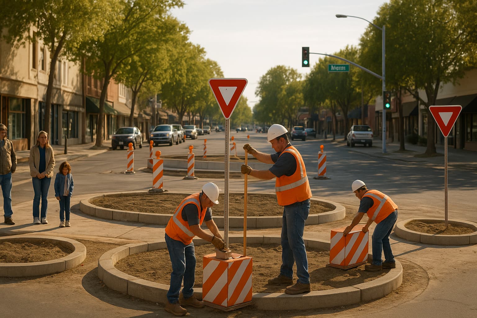 Roundabout Rebellion: Modesto’s New Traffic Circles Spark Community Debate!