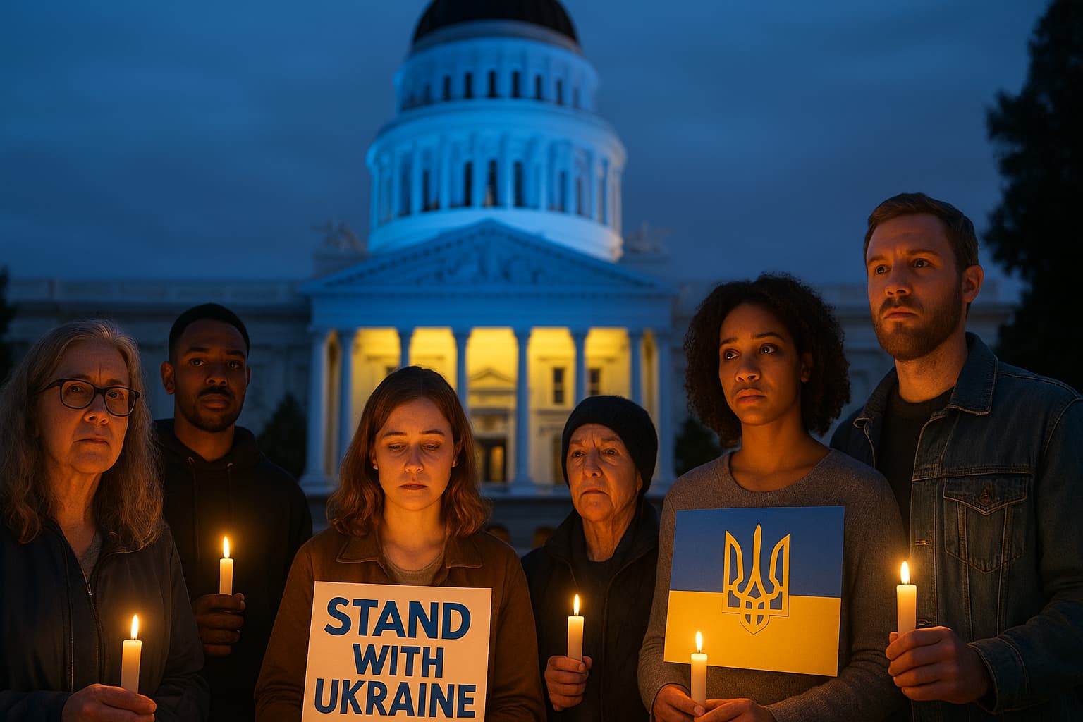 Sacramento Shines Blue and Yellow: A Heartfelt Tribute to Ukraine's Resilience