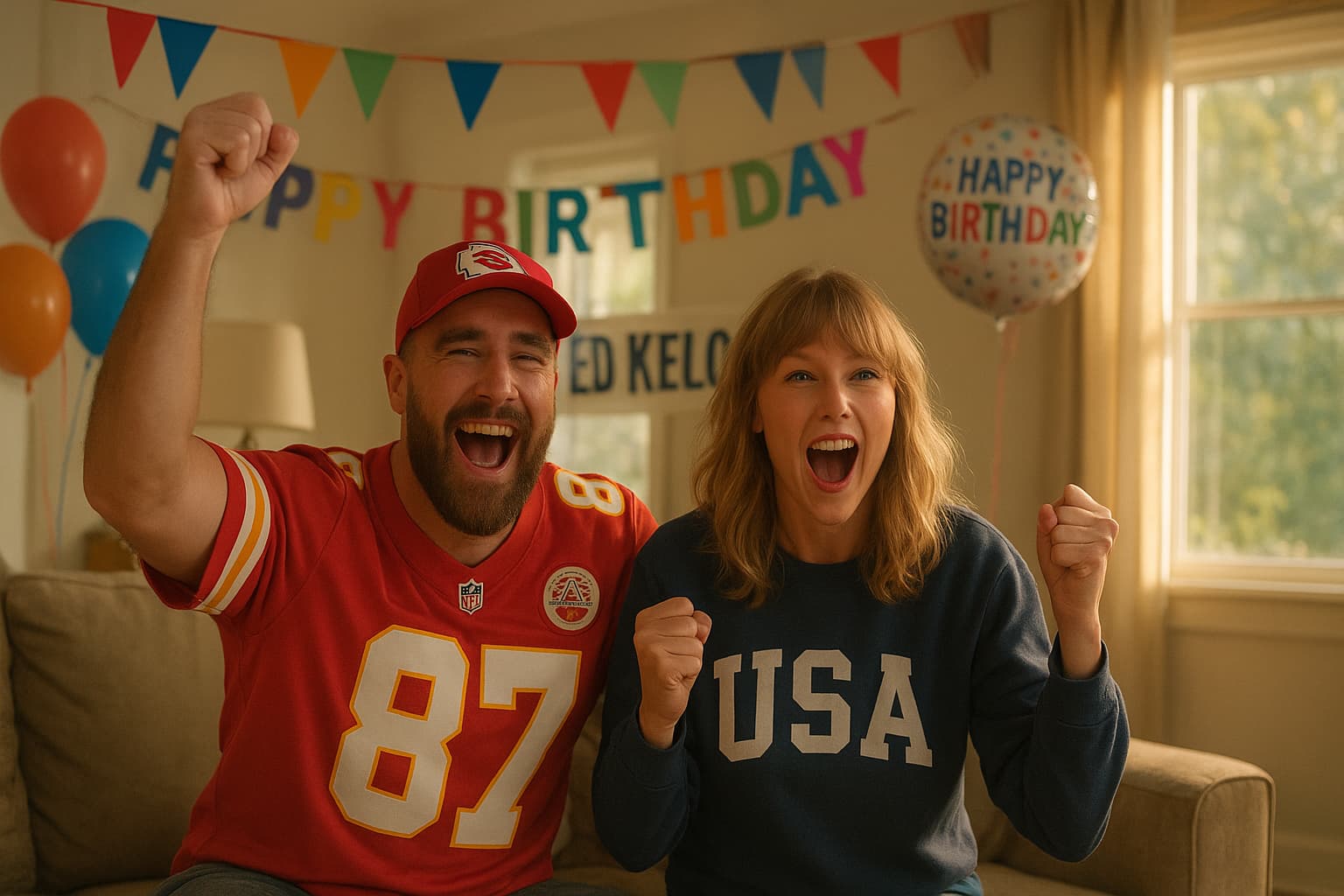 A Kelce Family Celebration: Taylor Swift, Gold Medals, and Birthday Cheers!