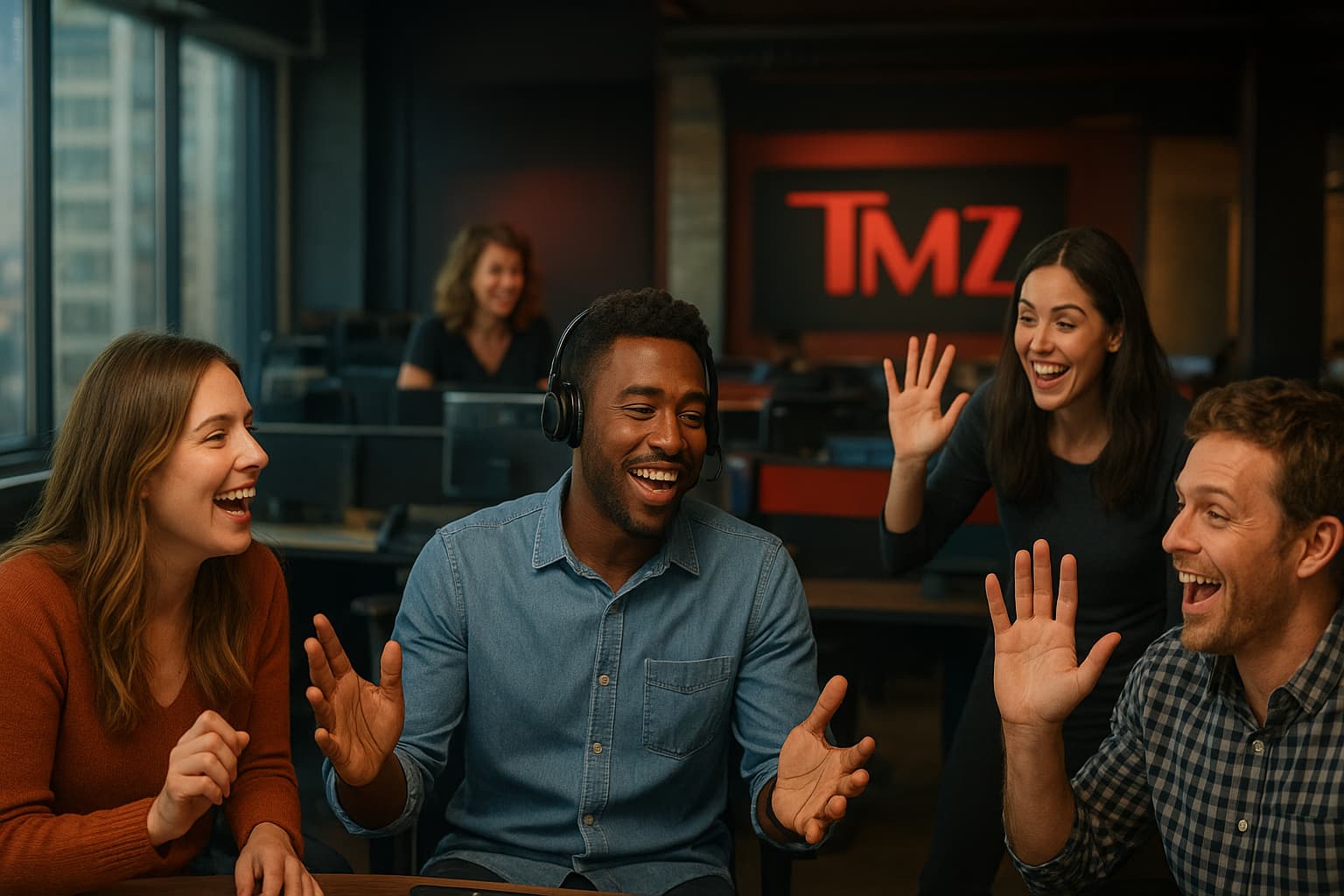 Inside the TMZ Newsroom: Where Chaos Meets Comedy in Real Time!