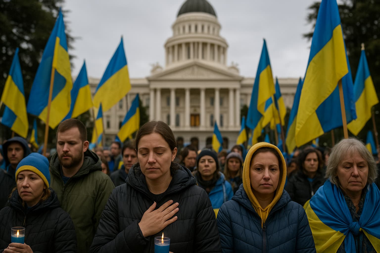 Remembering Heroes: California's Ukrainian Community Commemorates Four Years of Resilience and Hope