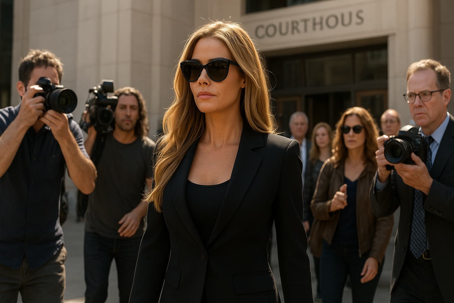 Courtroom Catwalk: Denise Richards Struts in Style While Aaron Phypers Battles for Cash!