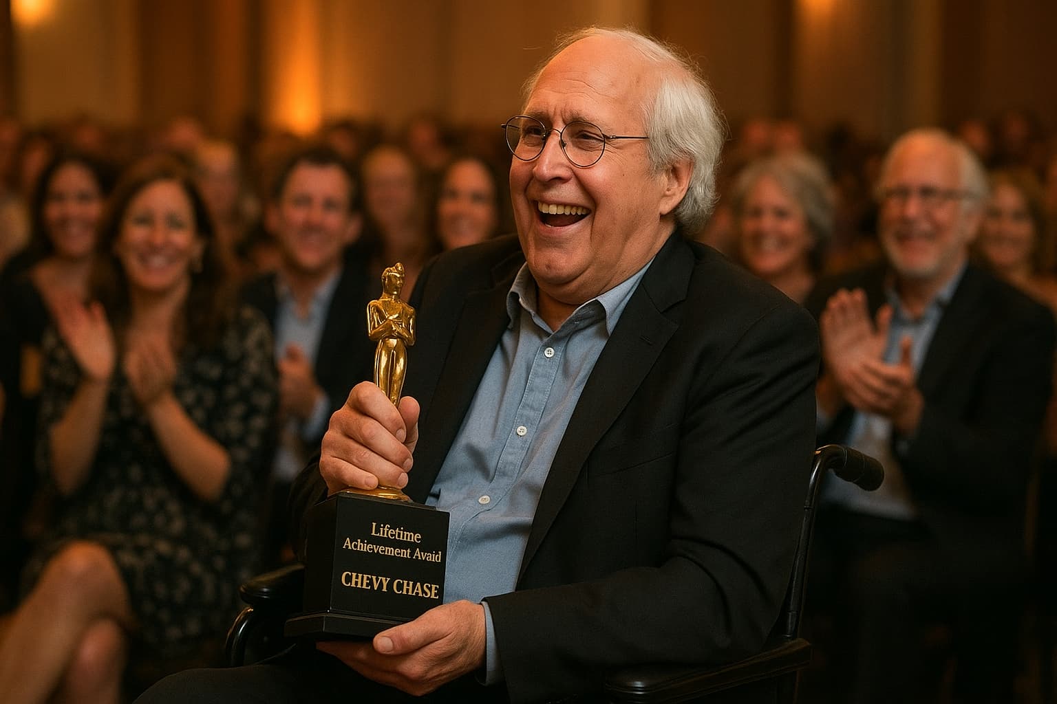 Chevy Chase in a Wheelchair: Accepting Awards and Opening Up in New Documentary!