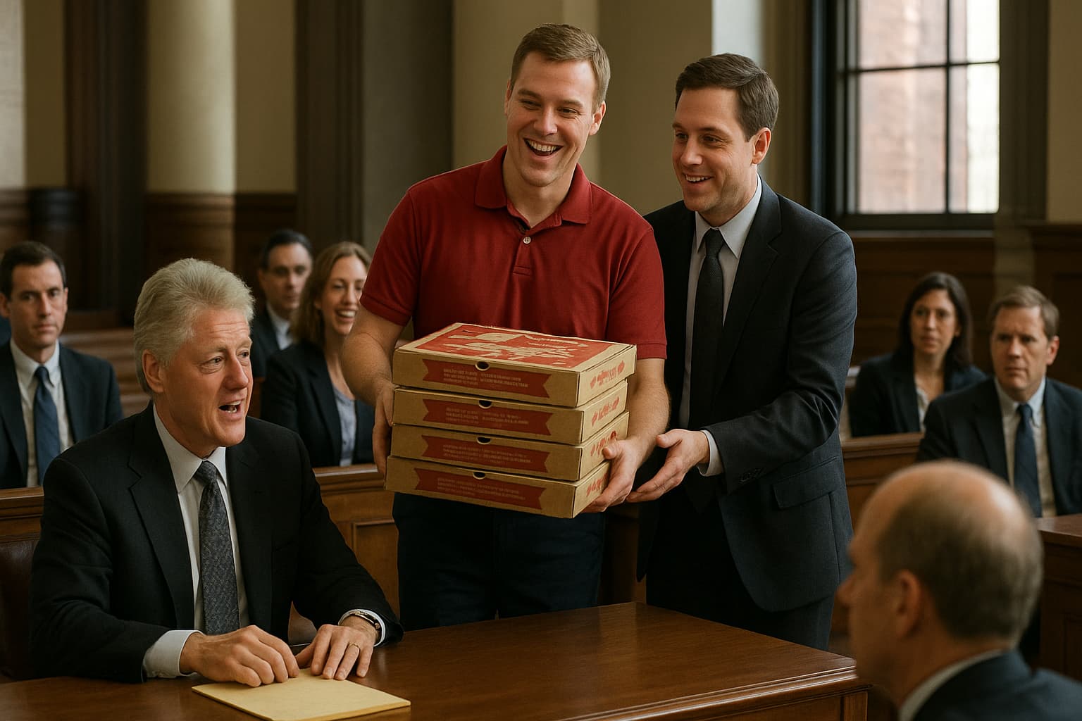Pizza at the Deposition: Bill Clinton's Tasty Distraction During Serious Questions