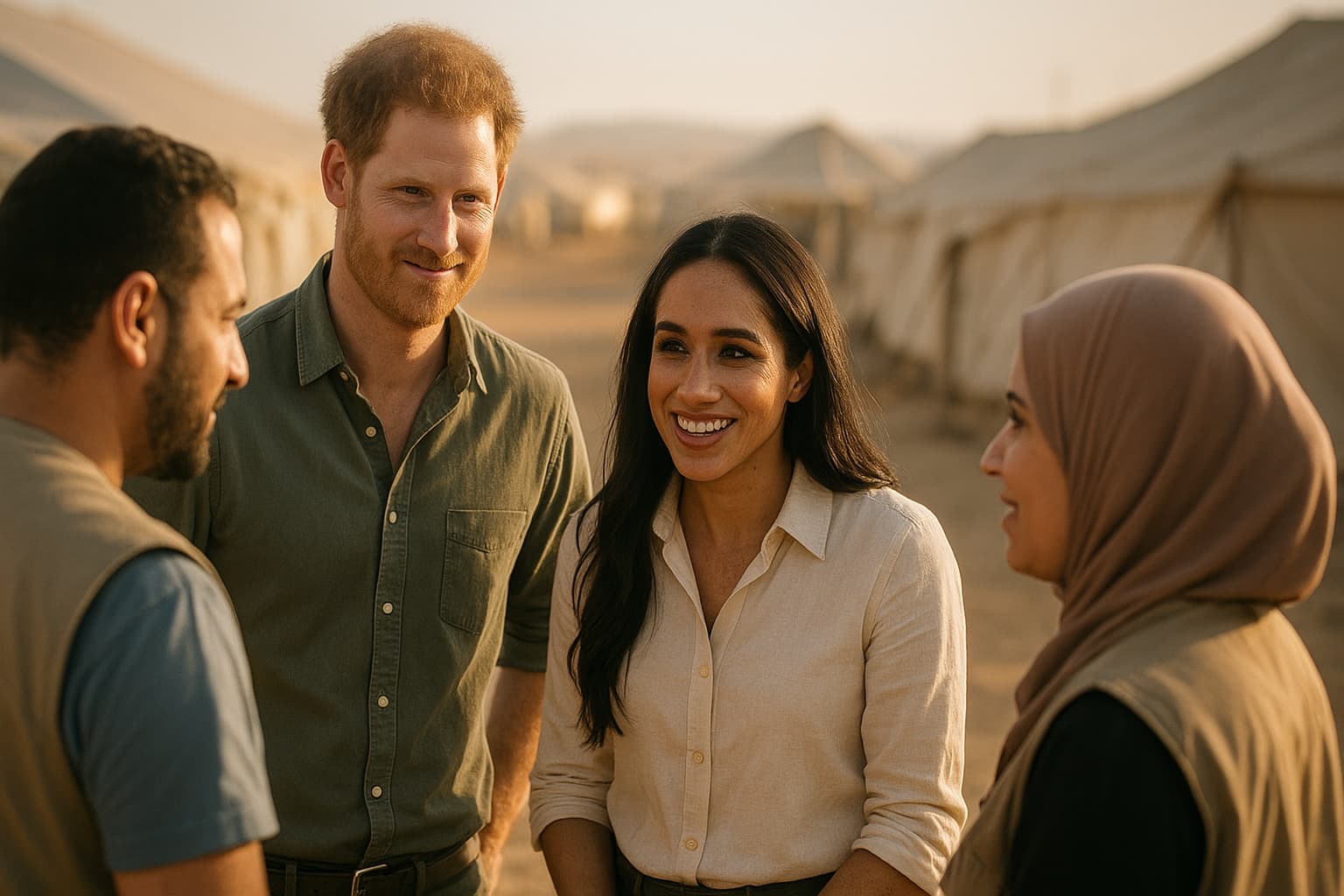 “Royal Family Drama: Harry Dodges Uncle Andrew’s Arrest at Humanitarian Event!”