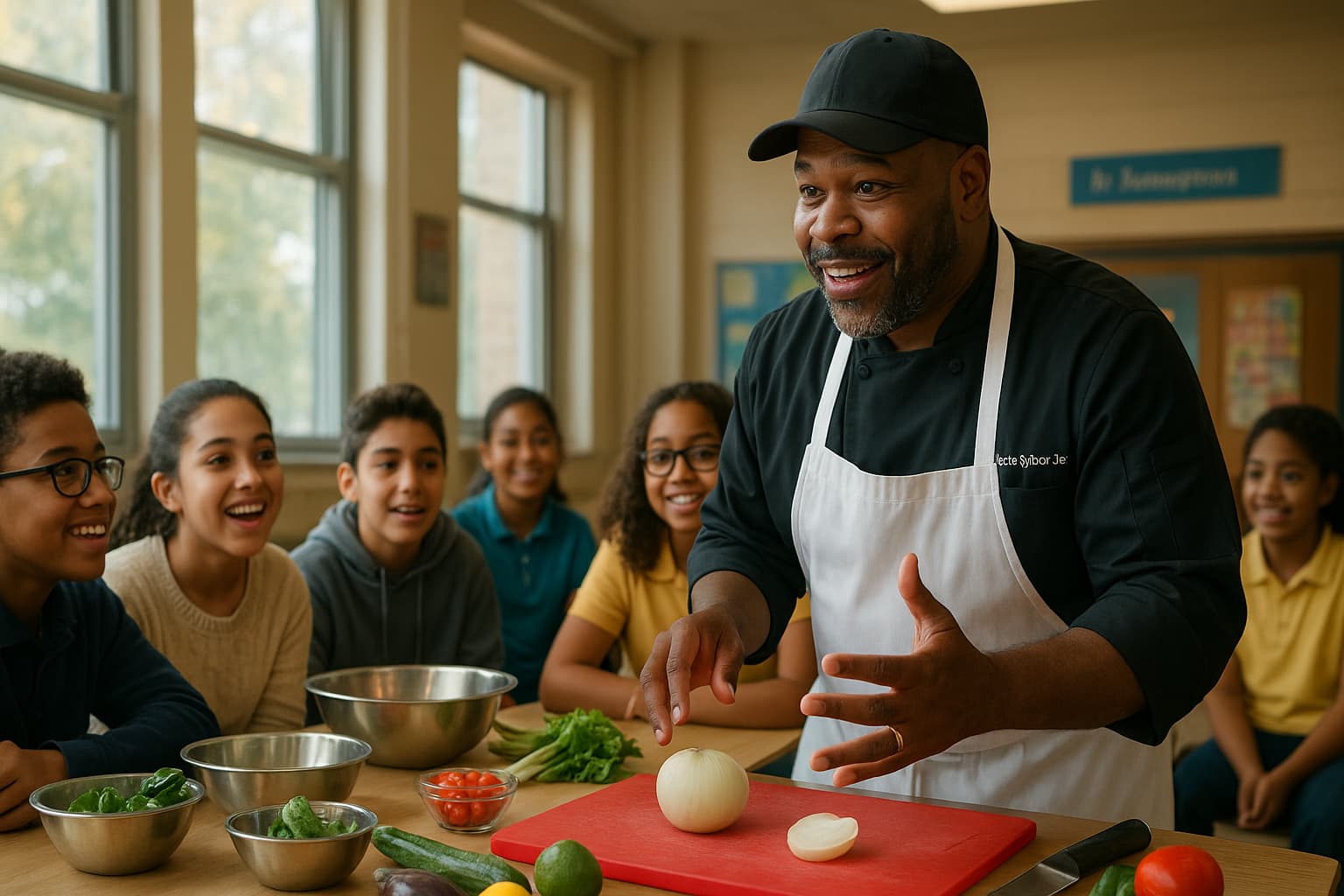 Cooking Up Dreams: How a Local Chef Inspired Students for Black History Month