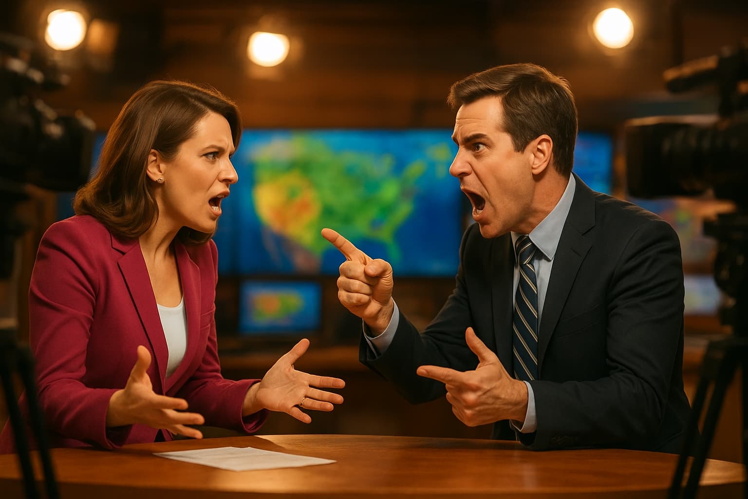 Weather Gone Wild: News Anchor and Meteorologist Throw Down on Live TV!