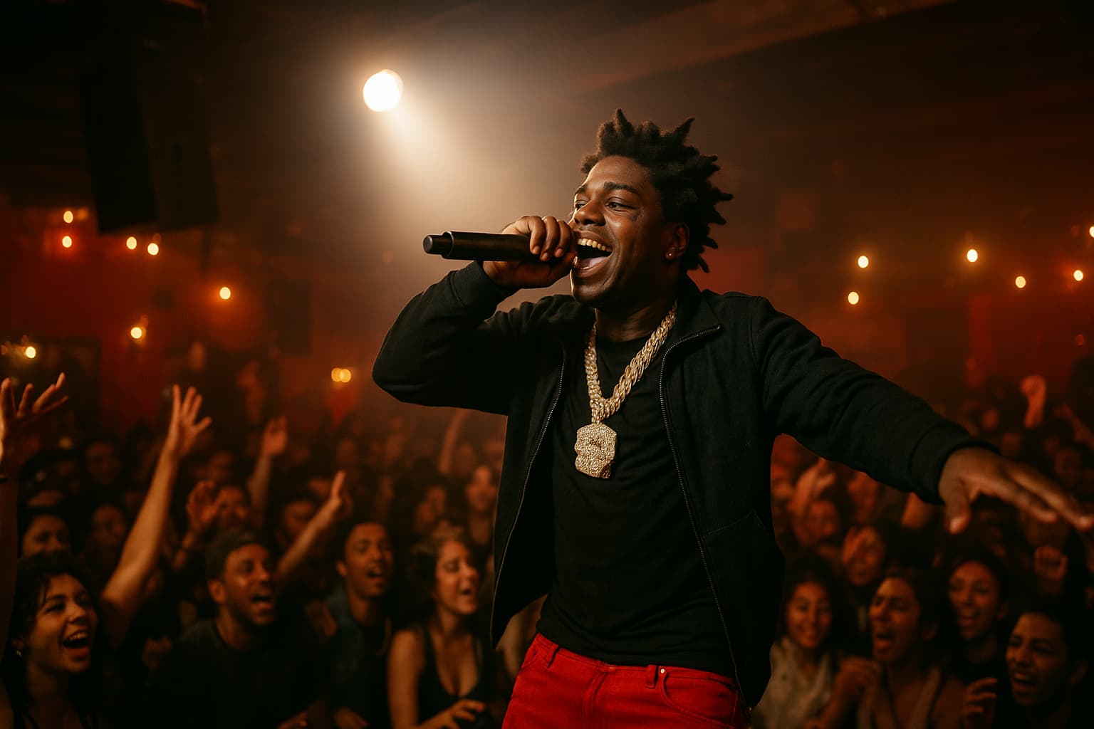 From Flight Delays to Free Performances: Kodak Black's Unexpected Night Out!