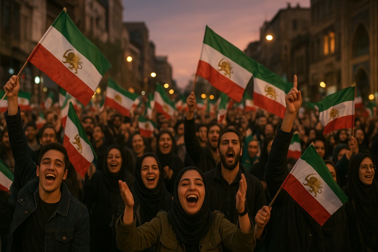 Iranians Take to the Streets: Celebrating the End of an Era!