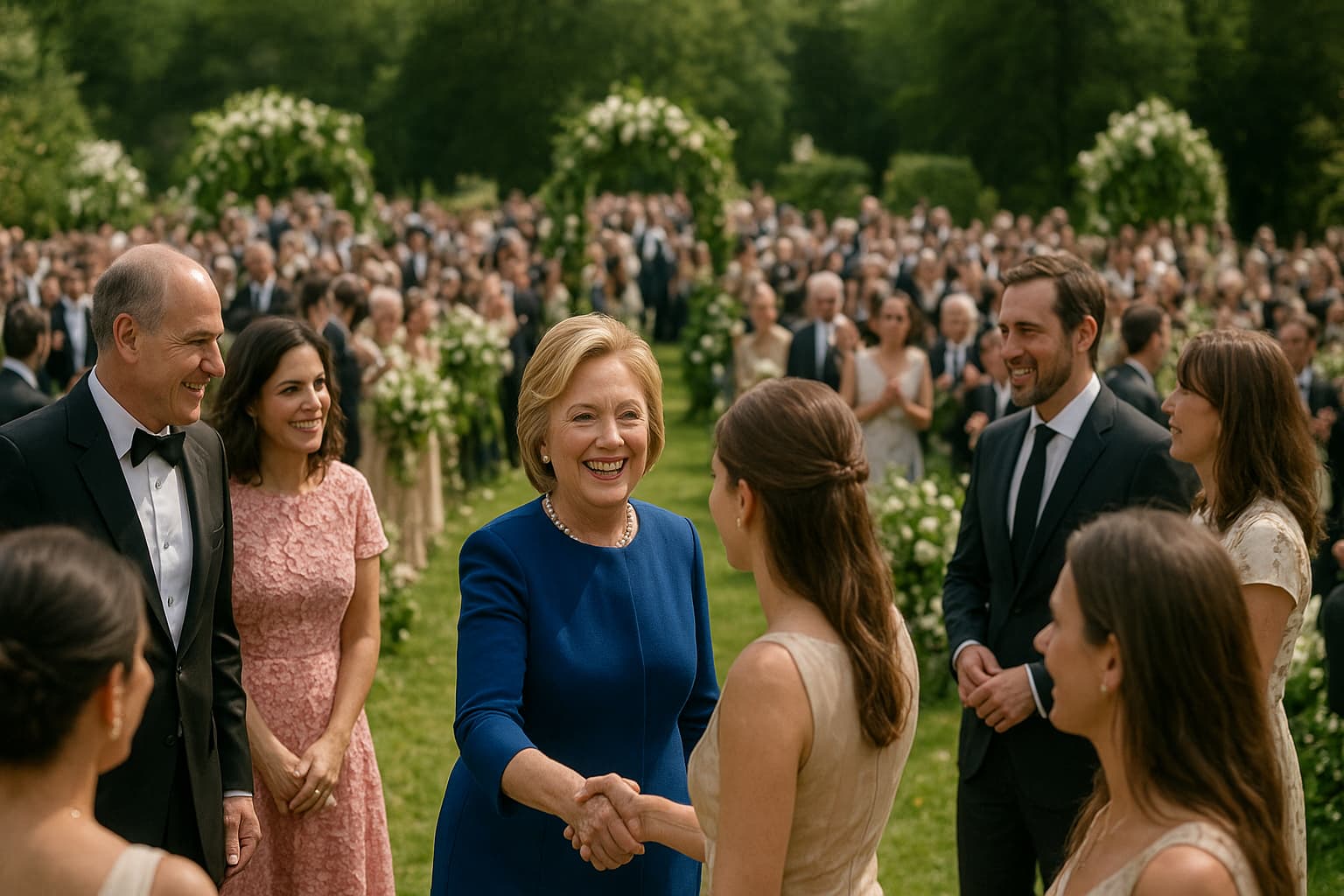 The Clinton Wedding Photo That Has Everyone Talking: Ghislaine Maxwell's Surprising Plus-One Role!