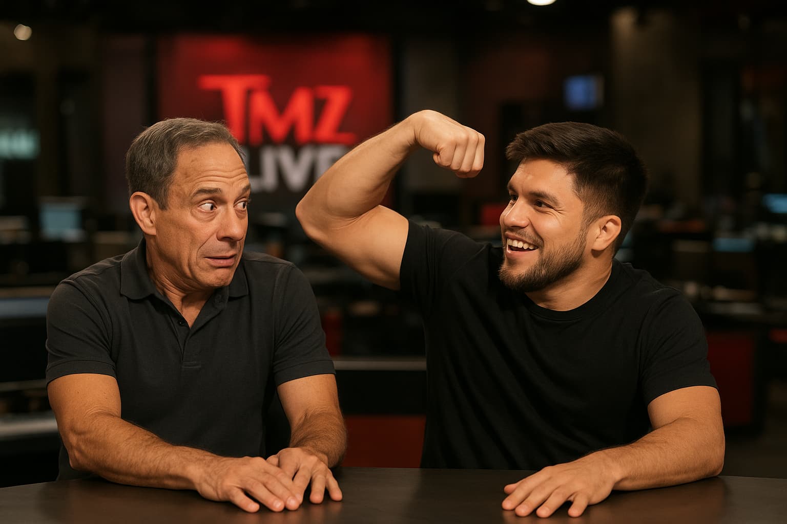 When UFC Meets TMZ: A Headlock Almost Escaped!