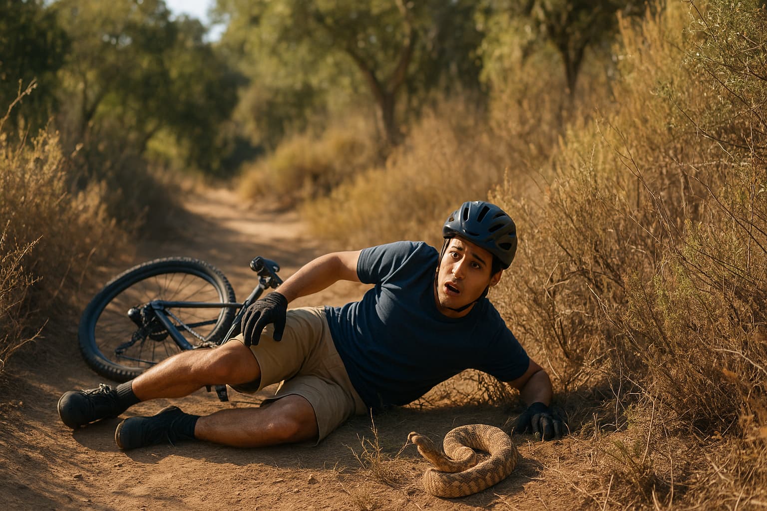 Mountain Biker's Tragic Encounter: A Rattlesnake Bite Turns Deadly