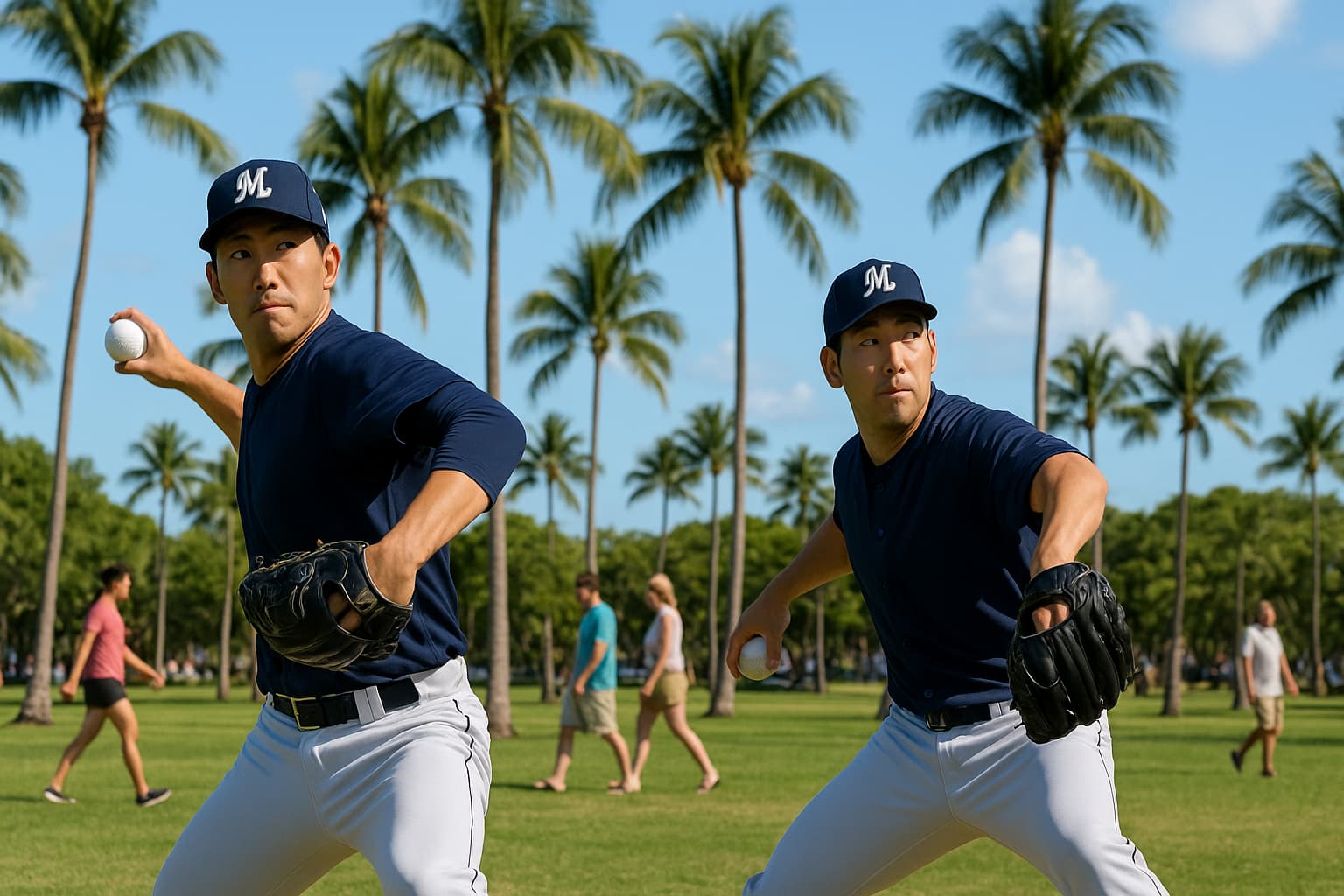 Pitching Practice and Park Star Power: Inside Yamamoto and Kikuchi's Miami Moment