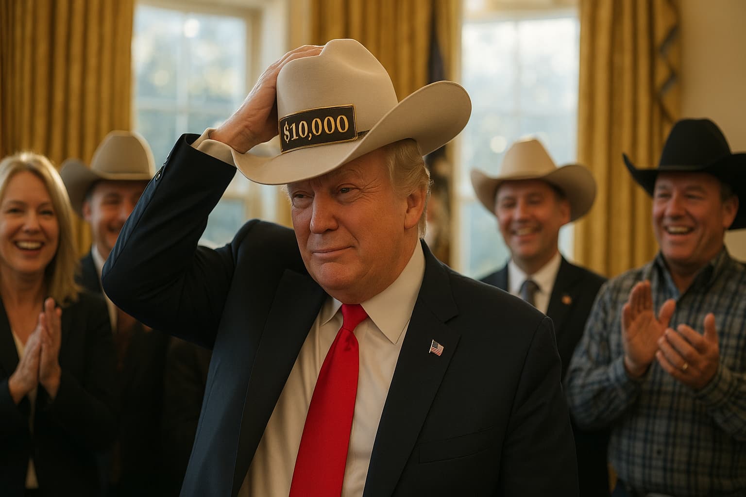 Trump's $10K Cowboy Hat: A Statement or a Gimmick?