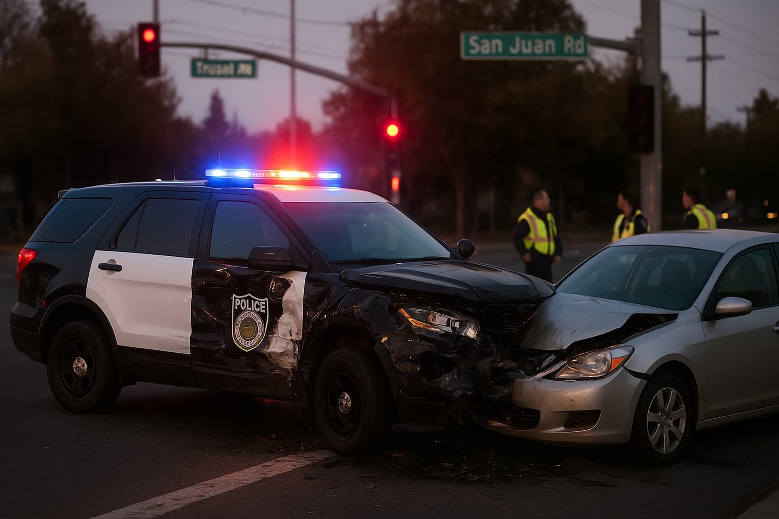 Police Vehicle Crash in South Natomas: What We Know So Far